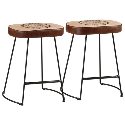 Taburetes De Barra 2 Uds Madera Maciza Mango