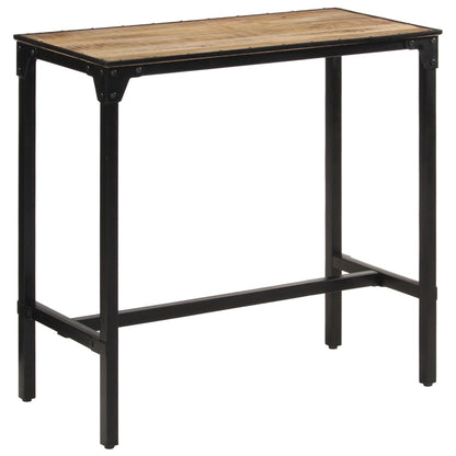 Mesa De Bar Madera Maciza De Mango Rugoso