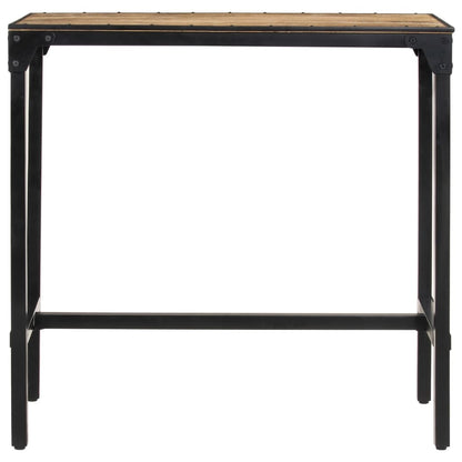 Mesa De Bar Madera Maciza De Mango Rugoso