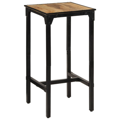 Mesa De Bar Madera Maciza De Mango Rugoso