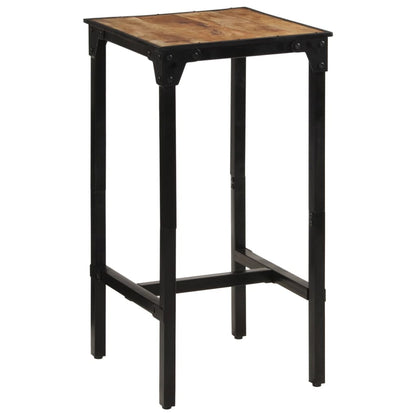 Mesa De Bar Madera Maciza De Mango Rugoso