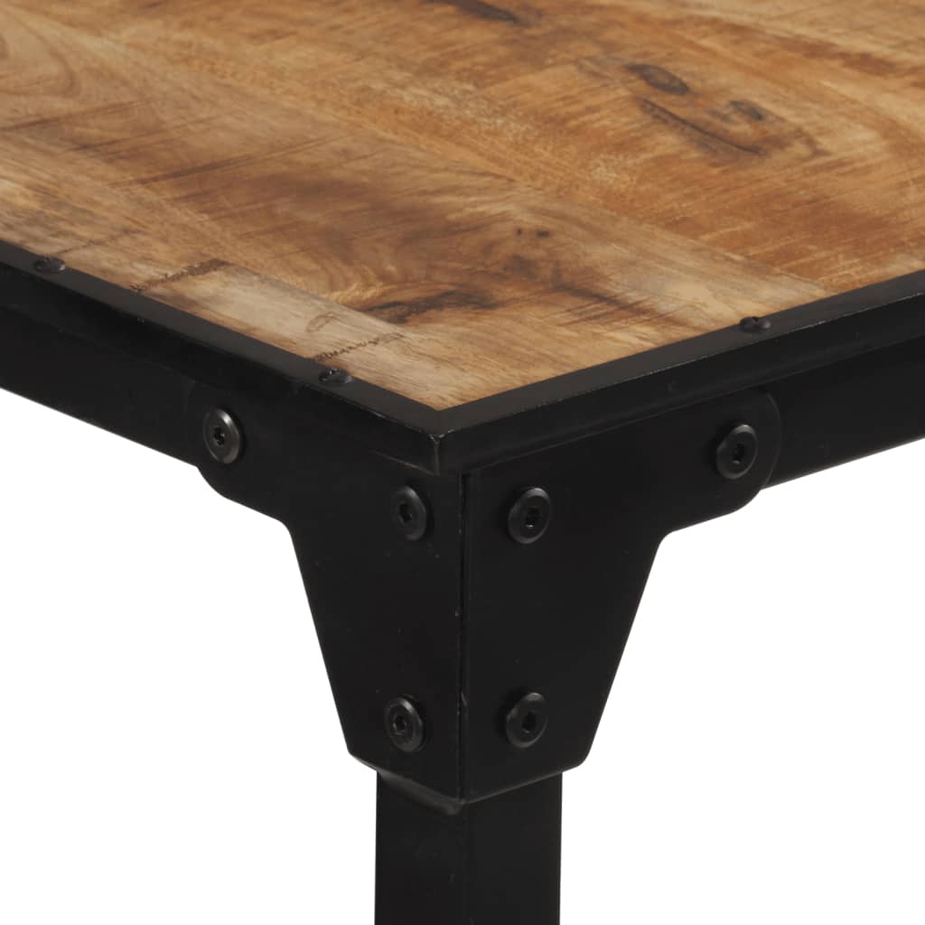 Mesa De Bar Madera Maciza De Mango Rugoso