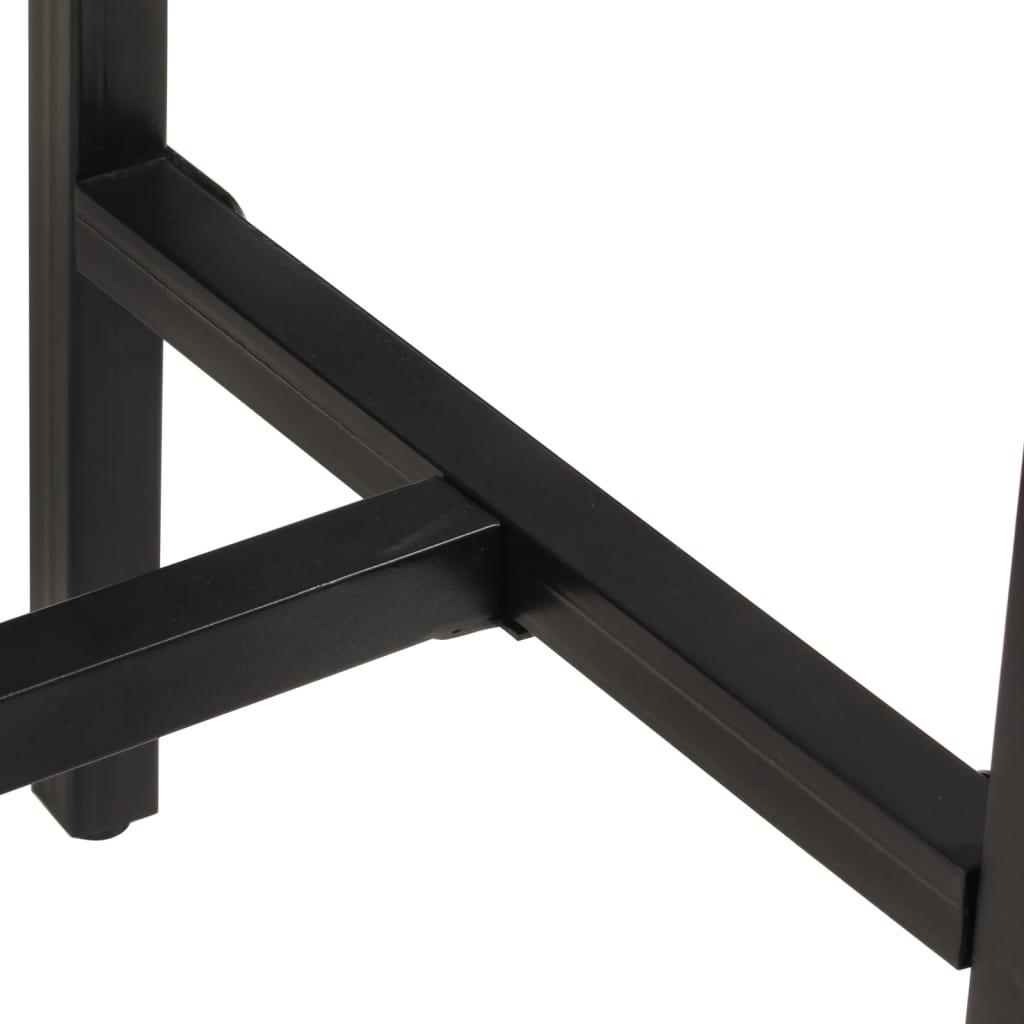 Mesa De Bar Madera Maciza De Mango Rugoso