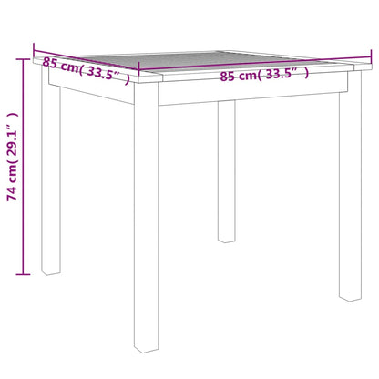 Juego De Comedor De Jardín 3 Piezas Madera Maciza De Acacia