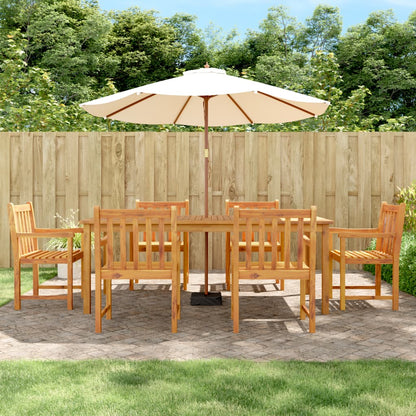 Juego De Comedor De Jardín 3 Piezas Madera Maciza De Acacia