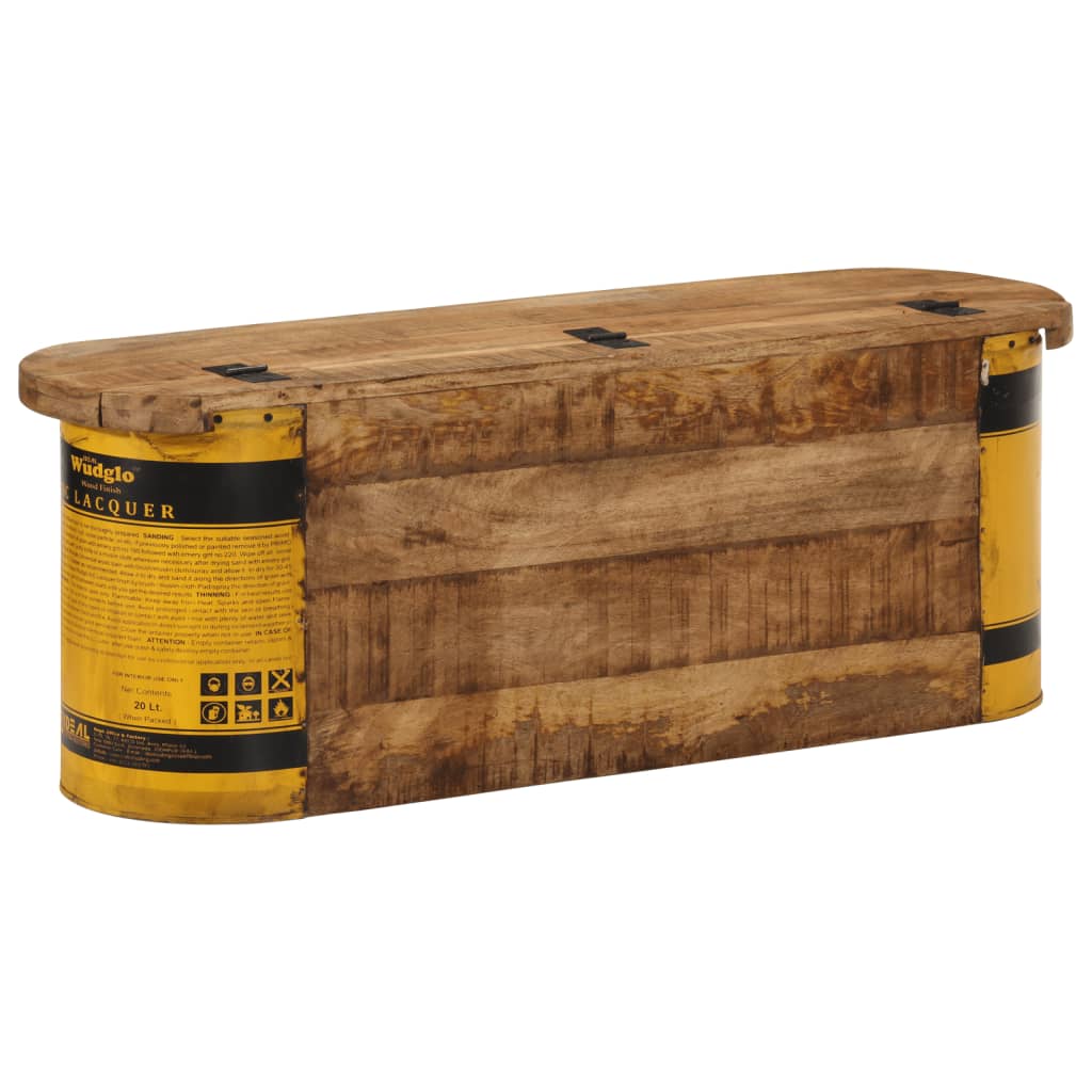 Banco Almacenaje/Aparador Madera Maciza Reciclada 120X30X40 Cm
