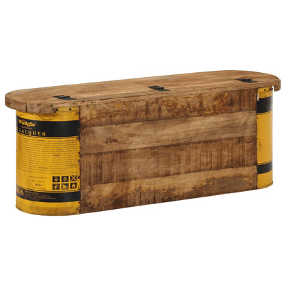 Banco Almacenaje/Aparador Madera Maciza Reciclada 120X30X40 Cm