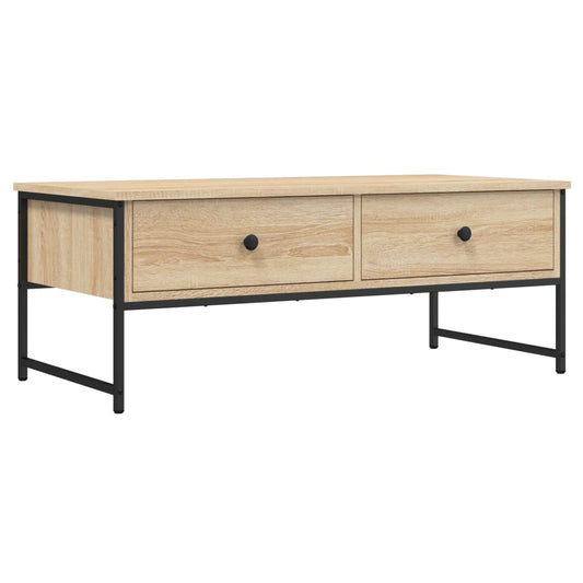 Mesa De Centro Madera De Ingeniería 101X49X39,5 Cm