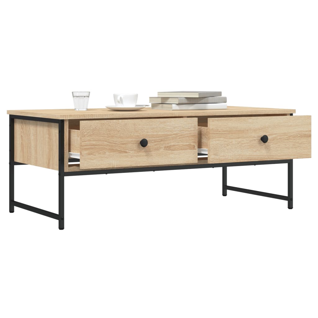 Mesa De Centro Madera De Ingeniería 101X49X39,5 Cm