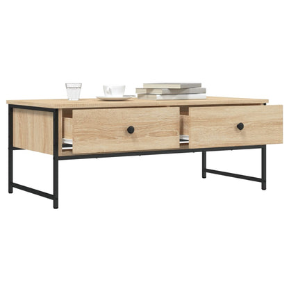 Mesa De Centro Madera De Ingeniería 101X49X39,5 Cm