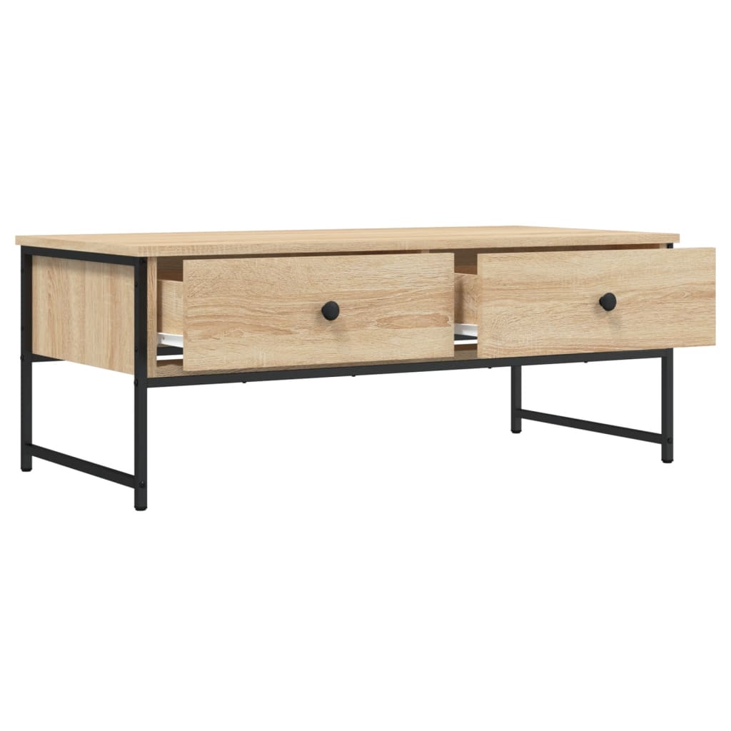Mesa De Centro Madera De Ingeniería 101X49X39,5 Cm