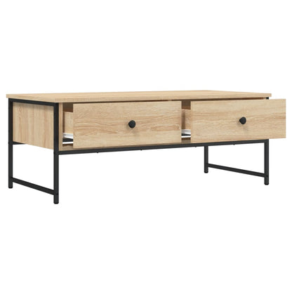 Mesa De Centro Madera De Ingeniería 101X49X39,5 Cm
