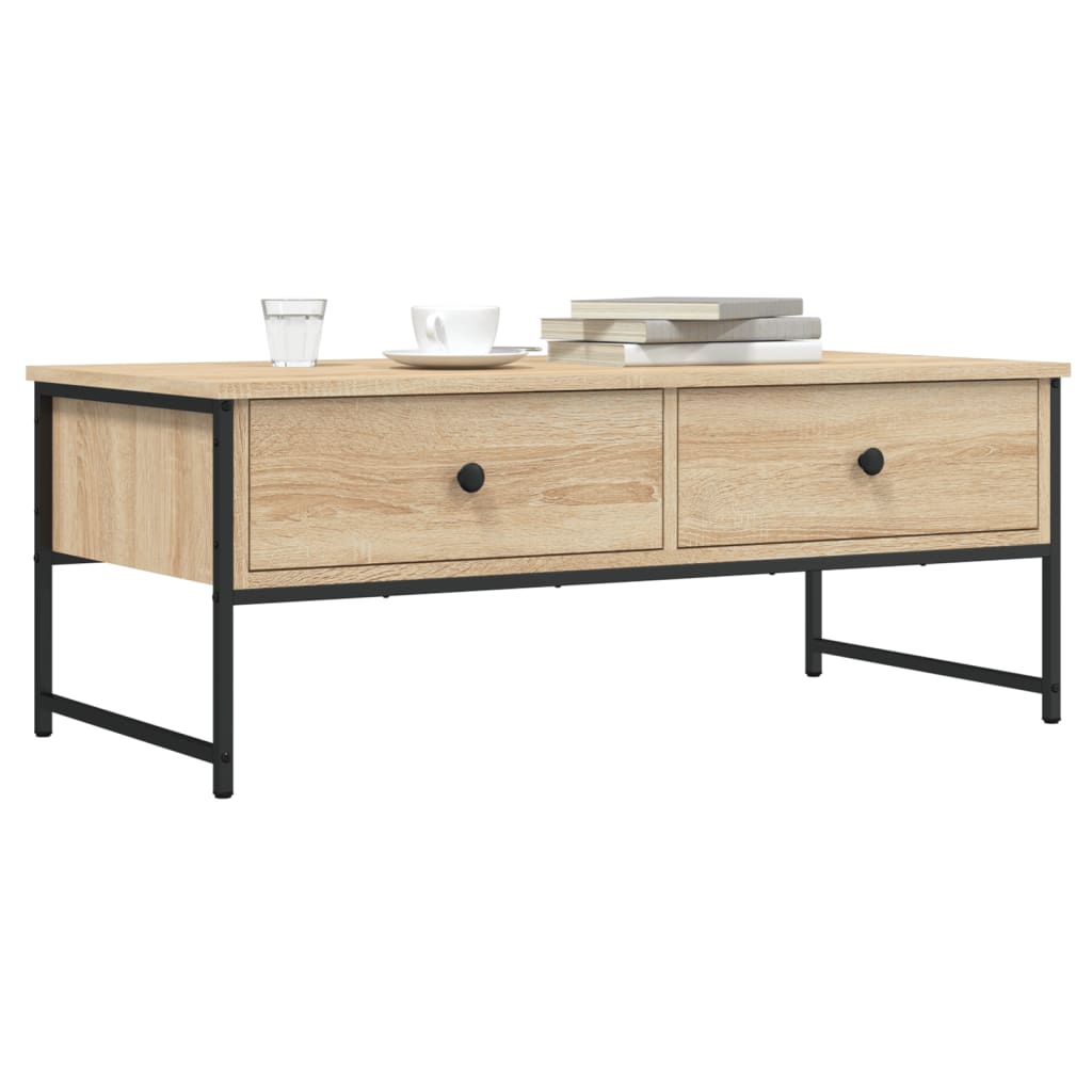 Mesa De Centro Madera De Ingeniería 101X49X39,5 Cm
