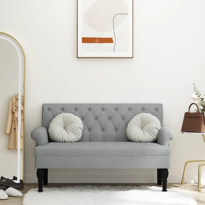 Banco Con Respaldo Tela 120X62X75,5 Cm