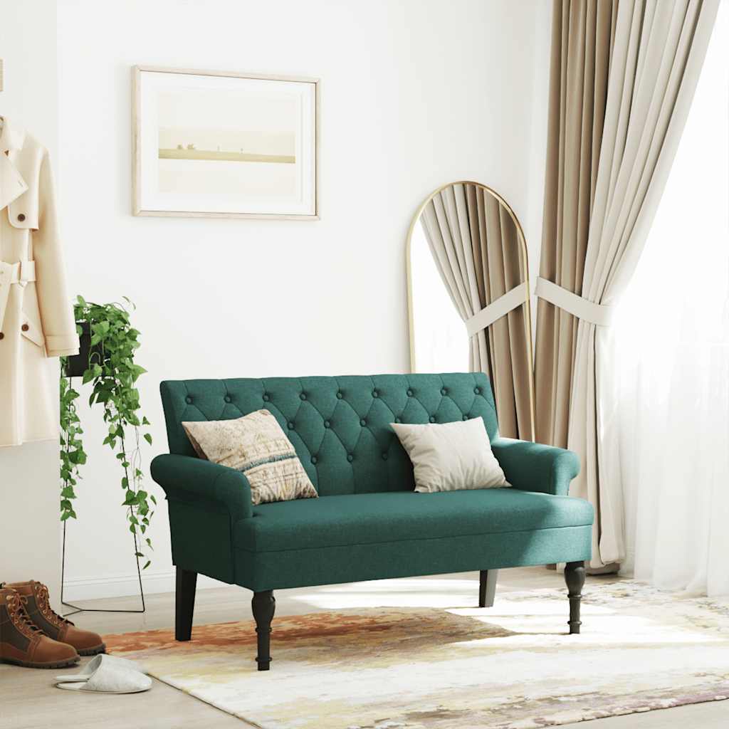 Banco Con Respaldo Tela 120X62X75,5 Cm