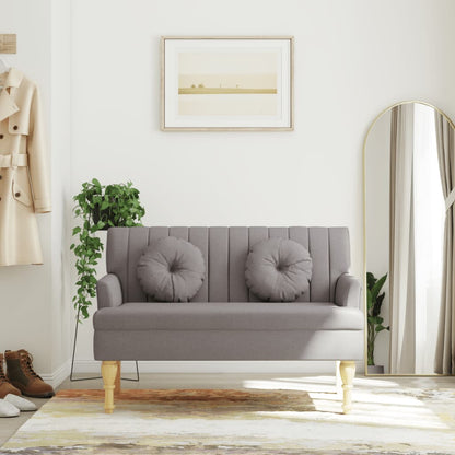 Banco Con Cojines Tela 113X64,5X75,5 Cm