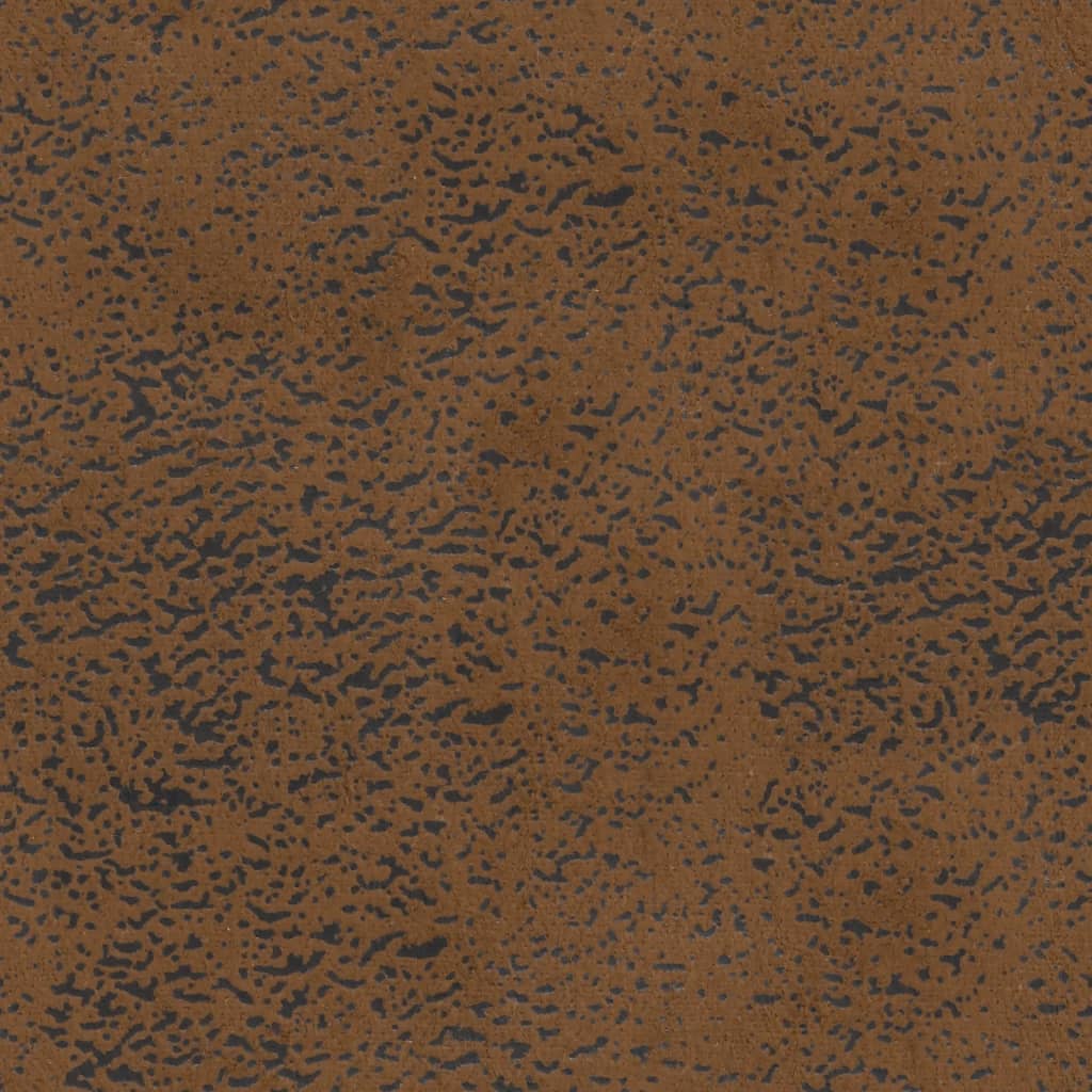 Banco Con Respaldo Ante Sintético Marrón 112X65,5X75 Cm