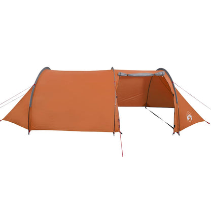 Tienda De Campaña Con Túnel Para 4 Personas Impermeable Naranja