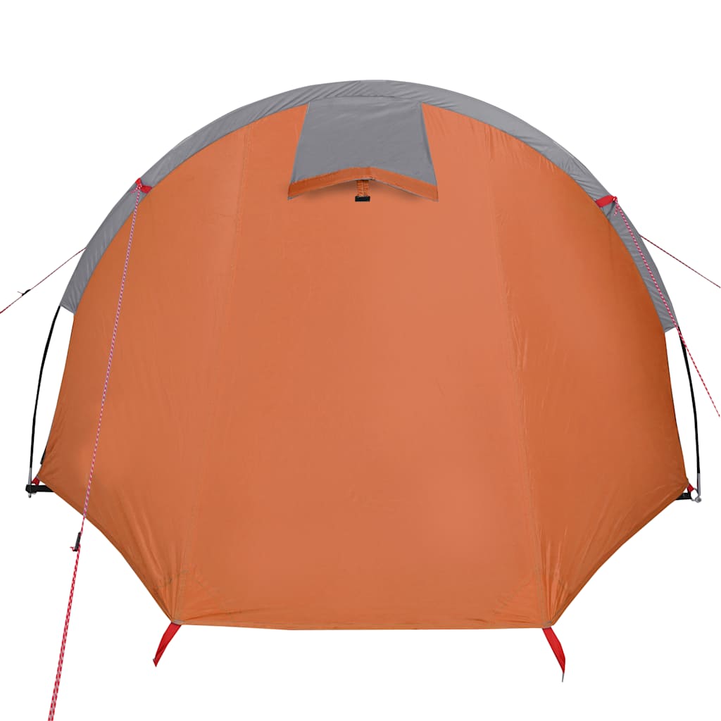 Tienda De Campaña Con Túnel Para 4 Personas Impermeable Naranja