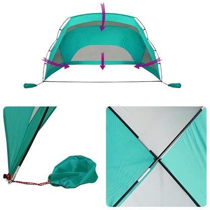 Tienda De Playa 185T Poliéster Agua 274X178X170/148 Cm