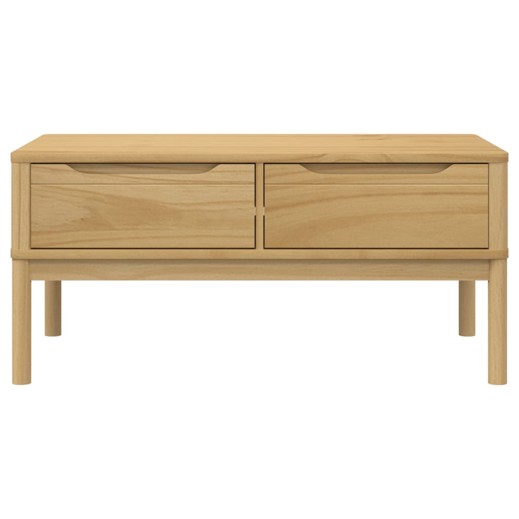 Mesa De Centro Floro Madera De Pino 99X55,5X45 Cm