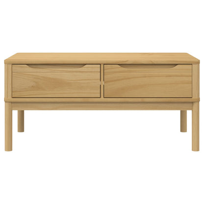 Mesa De Centro Floro Madera De Pino 99X55,5X45 Cm