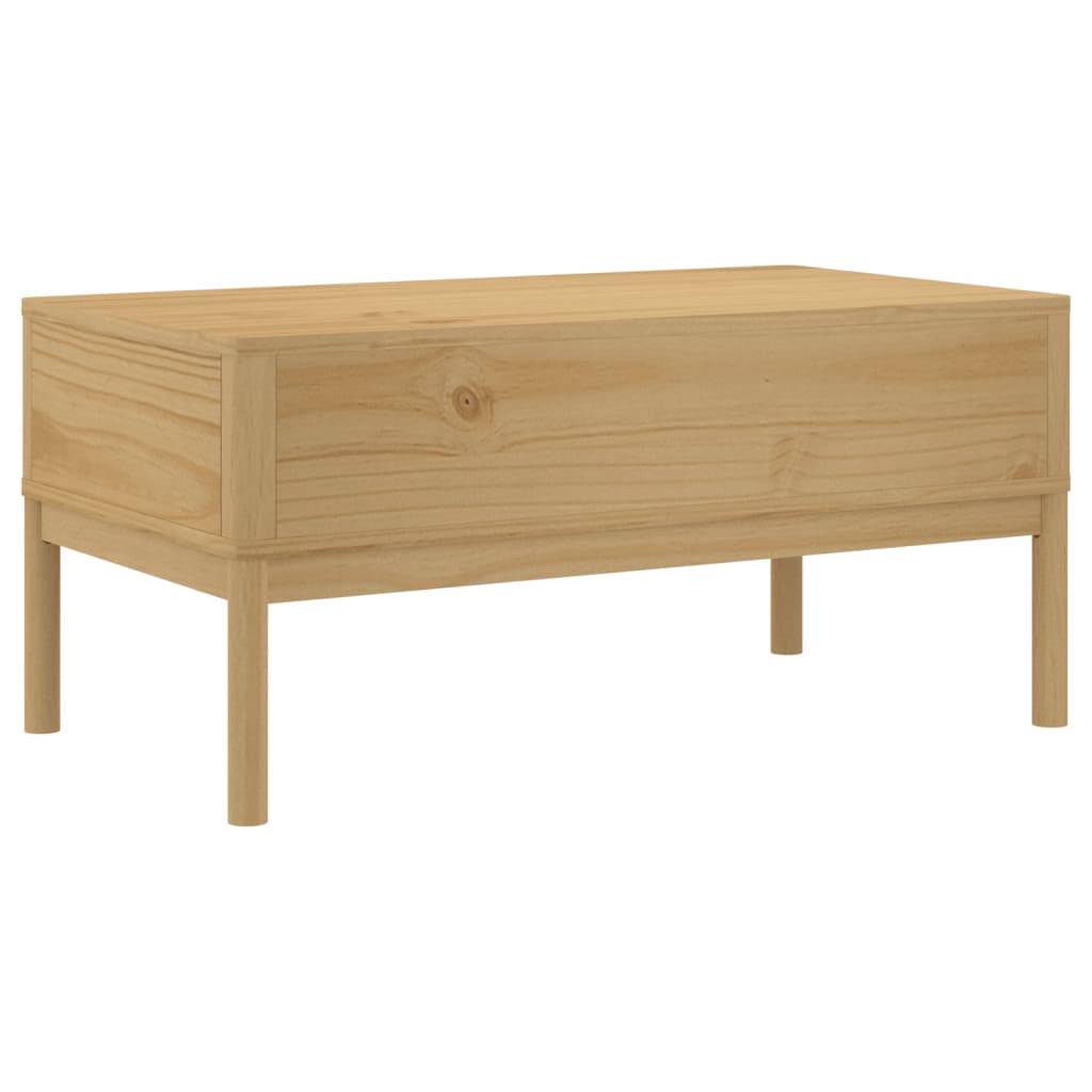 Mesa De Centro Floro Madera De Pino 99X55,5X45 Cm