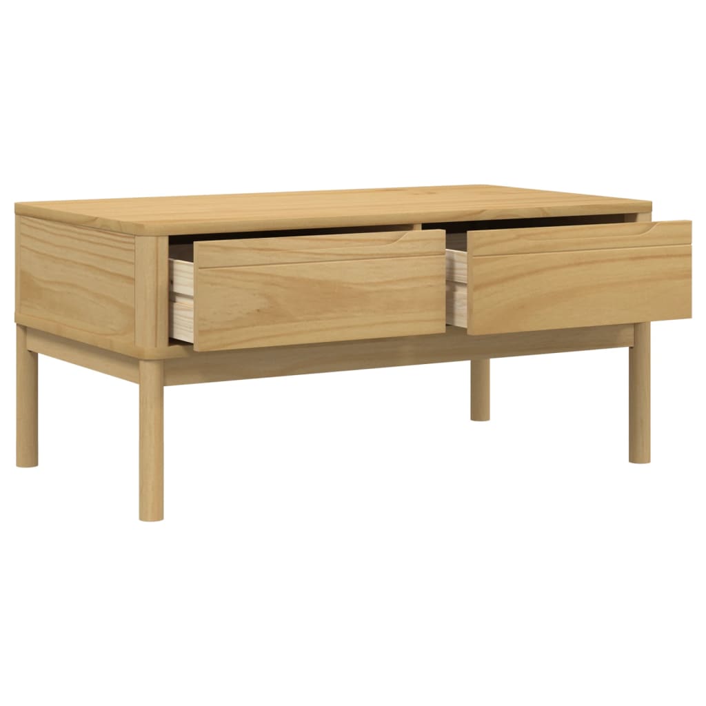 Mesa De Centro Floro Madera De Pino 99X55,5X45 Cm