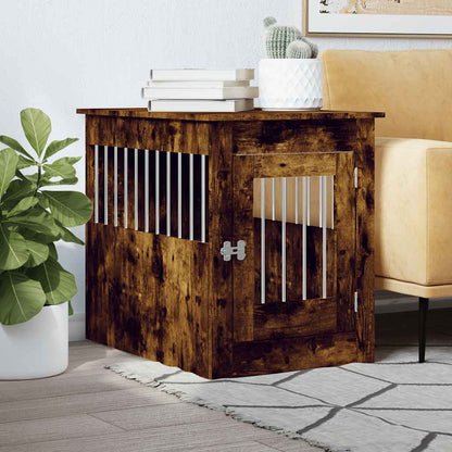 Jaula Para Perros Madera De Ingeniería Roble Marrón
