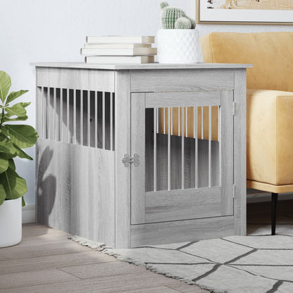Jaula Para Perros Madera De Ingeniería Roble Marrón