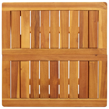Mesa De Jardín Plegable Madera Maciza De Acacia