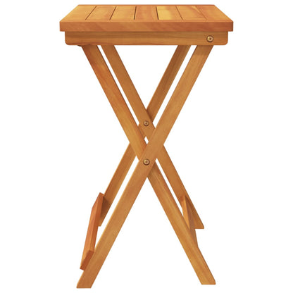 Mesa De Jardín Plegable Madera Maciza De Acacia 50X36X60 Cm