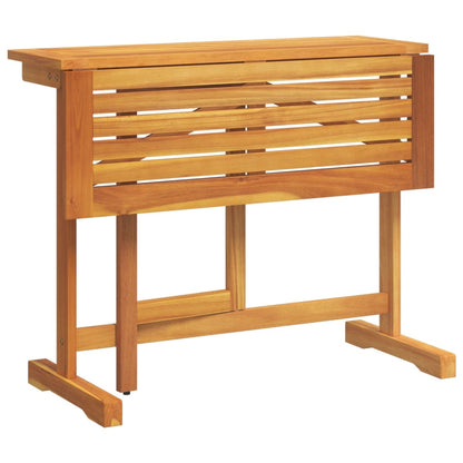 Mesa De Balcón Plegable Madera Maciza De Acacia 90X60X72 Cm