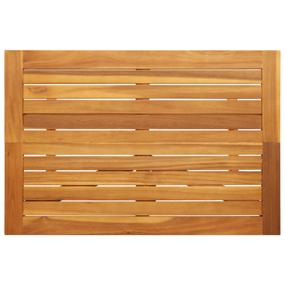 Mesa De Balcón Plegable Madera Maciza De Acacia 90X60X72 Cm