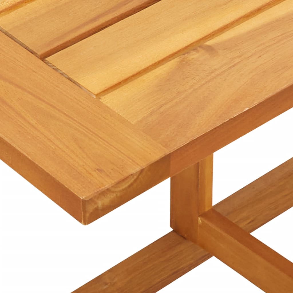 Mesa De Balcón Plegable Madera Maciza De Acacia 90X60X72 Cm