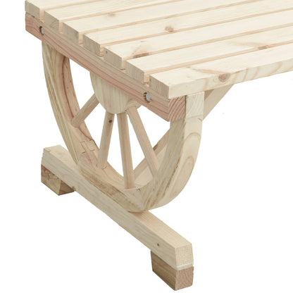 Mesa De Jardín Madera Maciza Abeto 115X55X65 Cm