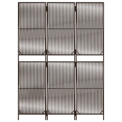 Biombo De 3 Paneles Ratán Sintético