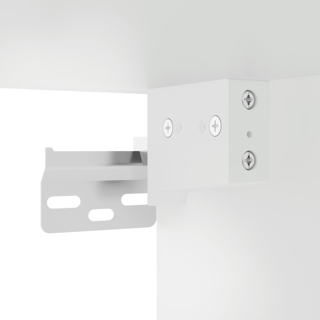 Mueble De Tv De Pared Con Luces Led 40X30X60,5 Cm