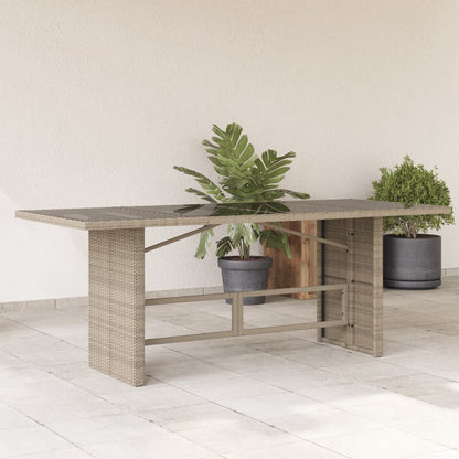 Mesa De Jardín Superficie De Ratán Pe 190X80X74 Cm