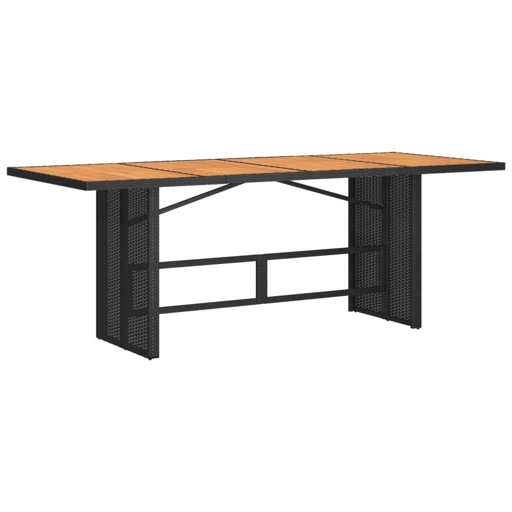 Mesa De Jardín Superficie De Ratán Pe 190X80X74 Cm