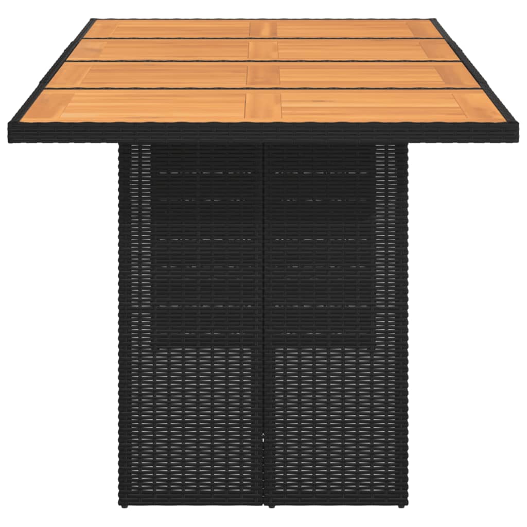 Mesa De Jardín Superficie De Ratán Pe 190X80X74 Cm