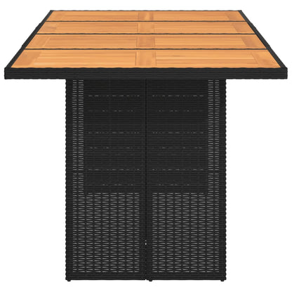 Mesa De Jardín Superficie De Ratán Pe 190X80X74 Cm