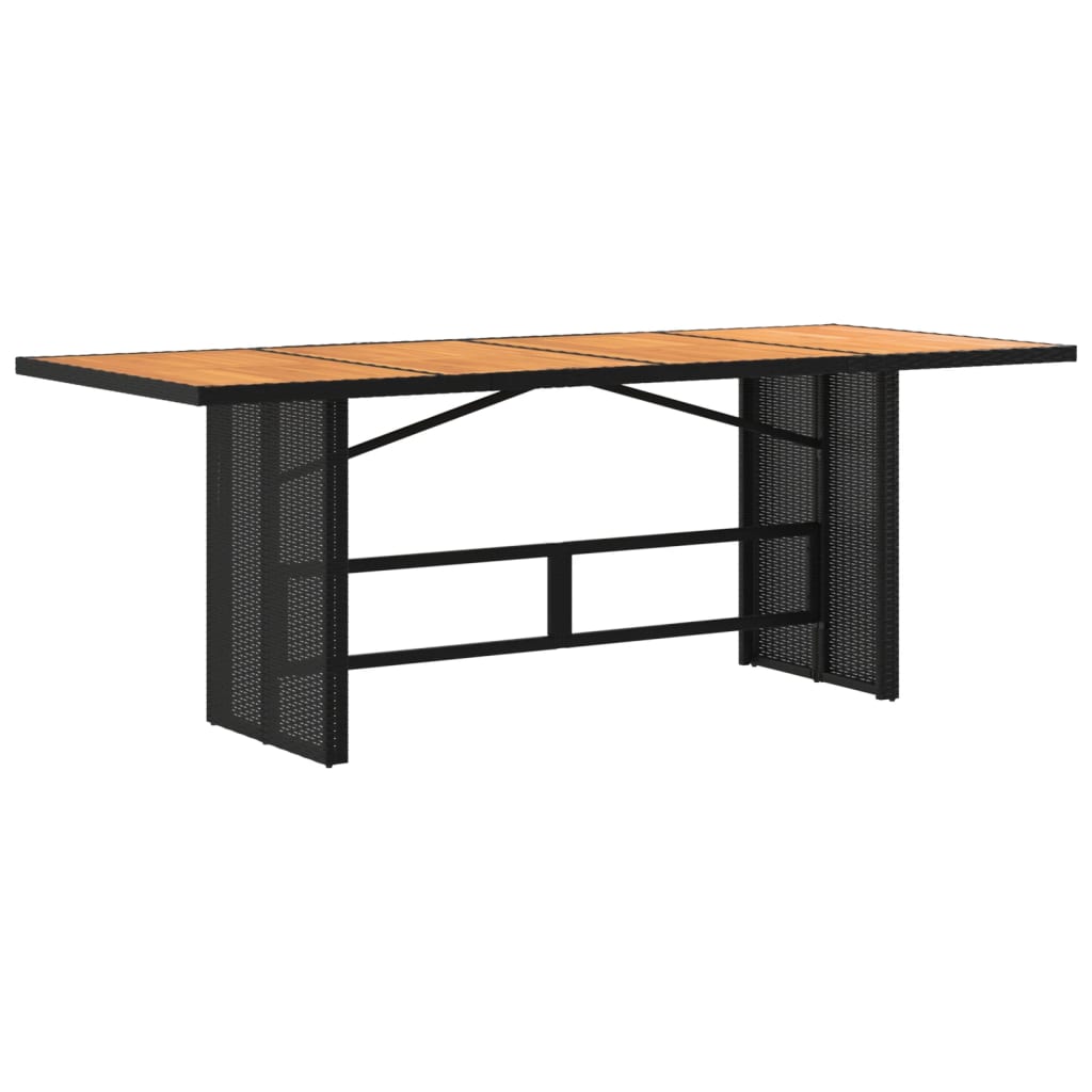 Mesa De Jardín Superficie De Ratán Pe 190X80X74 Cm