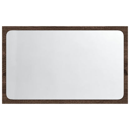 Espejo De Baño Led Madera Ingeniería 60X8,5X38 Cm