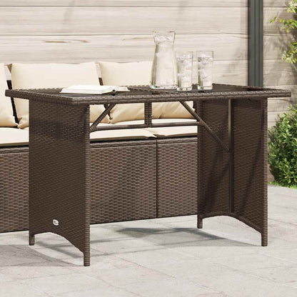 Mesa De Jardín Superficie De Ratán Pe 110X68X70 Cm
