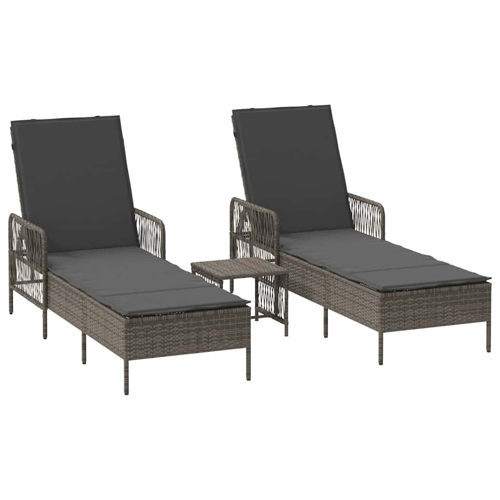 Tumbona 3 Pcs 55 X 200 X 92 Cm