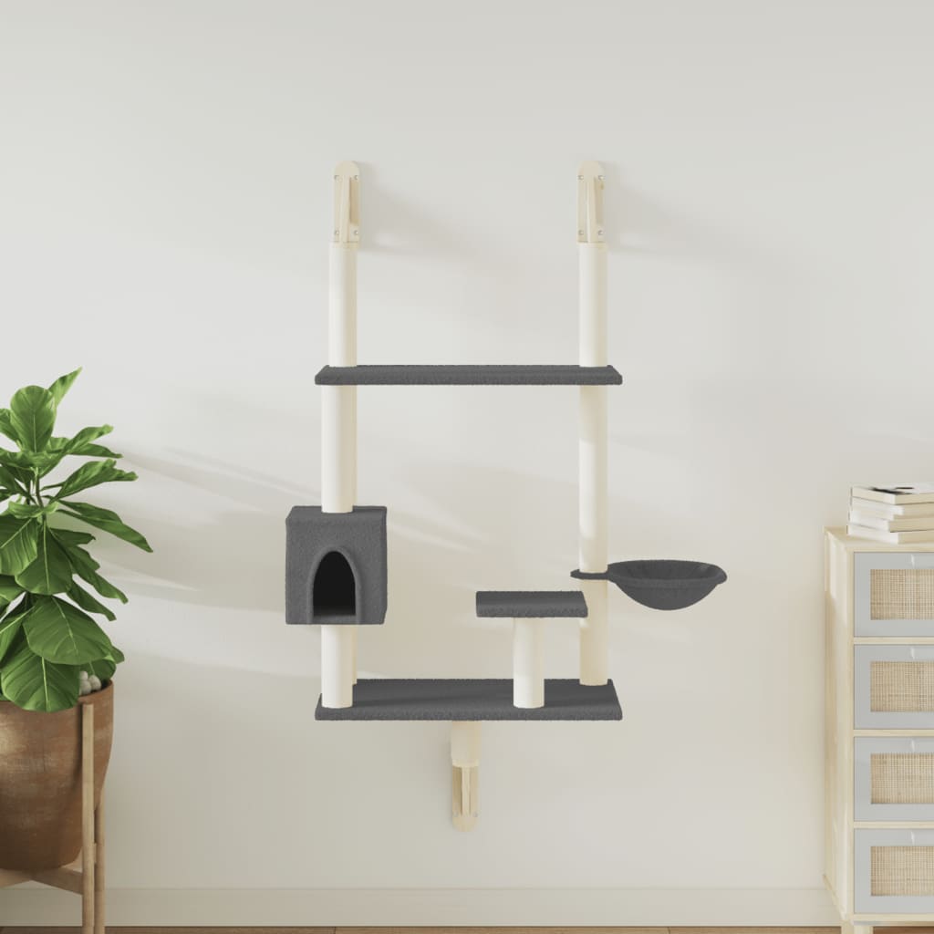 Árbol Rascador Para Gatos De Pared 153 Cm