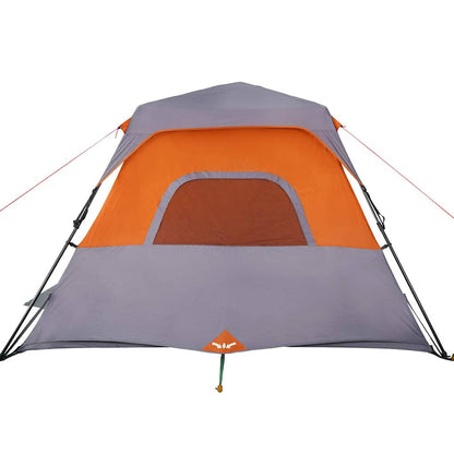 Tienda Familiar 6 Personas Impermeable Apertura Rápida Gris
