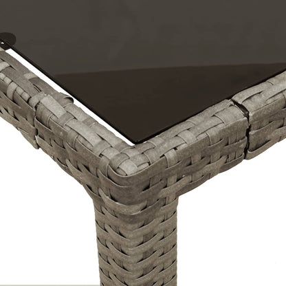 Set Comedor De Jardín 5 Piezas Con Cojines Ratán Sintético