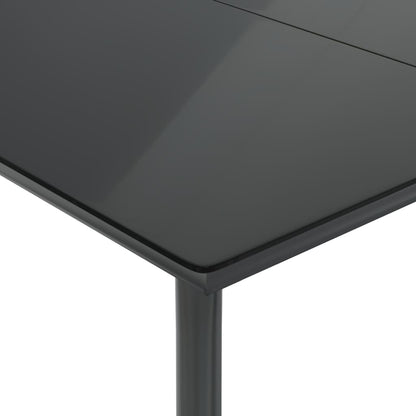 Set Comedor De Jardín 5 Piezas Con Cojines Ratán Sintético Gris
